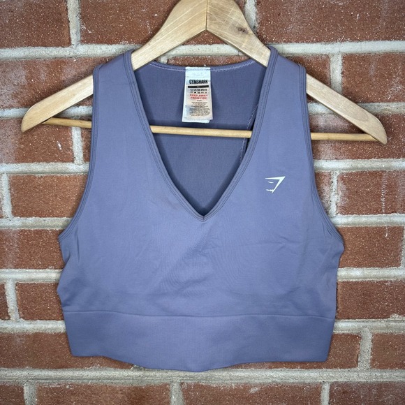 Gymshark Other - Gymshark XL‎ Workout Bra Purple Athletic Racerback Cropped Sports